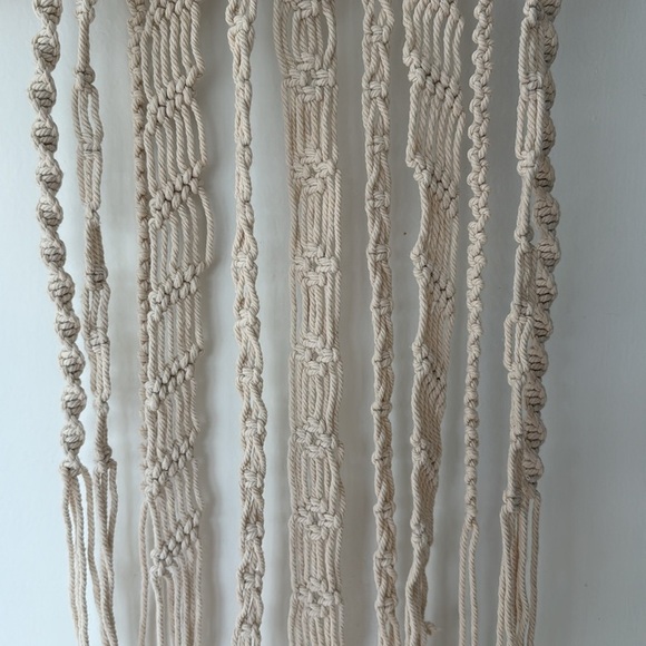 Cream Macrame Wall Hanging - Picture 3 of 3